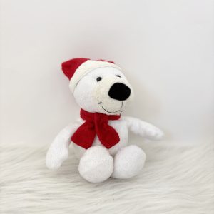 عروسک خرس سفید کریسمسی Kinder
