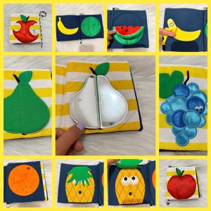 کتاب پارچه‌ای میوه‌ها