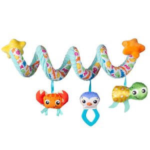 آویز مارپیچ جغجغه‌ای و خش‌خشی‌ و دندونی‌دار‌Playgro | طرح موجودات دریایی