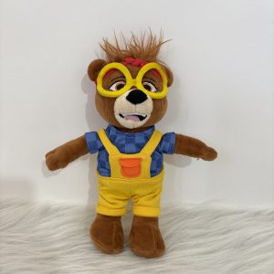 عروسک خرس Jaz Bear برند Haven | خرس عینکی با لباس زرد