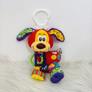 آویز کالسکه و کریر ویبره‌‌کش پاپی قرمز پلی گرو Playgro